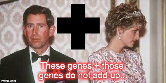 Charles und Diana ~ These genes plus those genes ~
