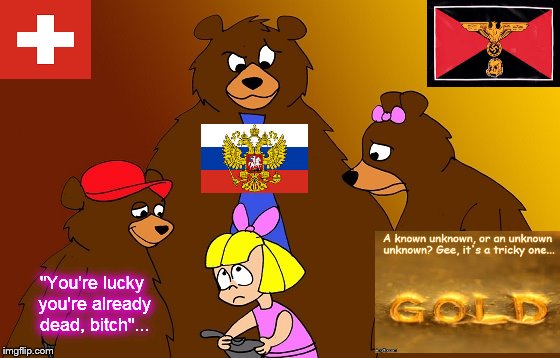 Goldilocks and the Three Zionist fascist bears ~