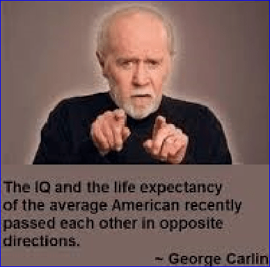 Carlin ~ The Average American LARGE