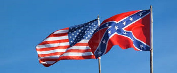 Confederate Flag plus Stars und Stripes ~