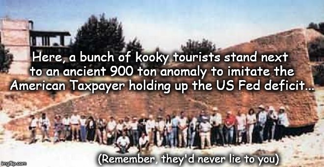 Baalbek stone lie 900 ton US Fed debt