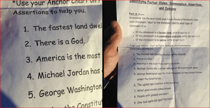 Anchor chart 7 things about America