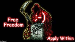 Grim Reaper Free Freedom Funny
