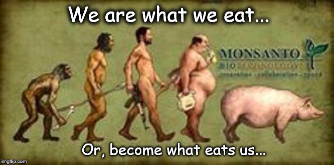 Man pig we are what we eat