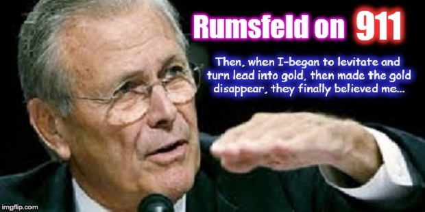 Rumsfeld lead gold god 911