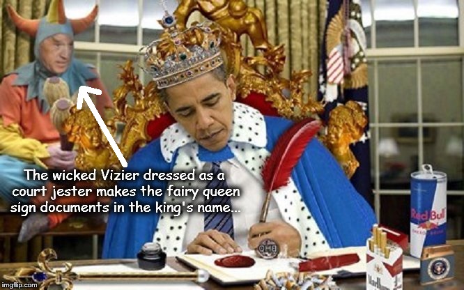 The wicked Vizier King Obama queen ARROW
