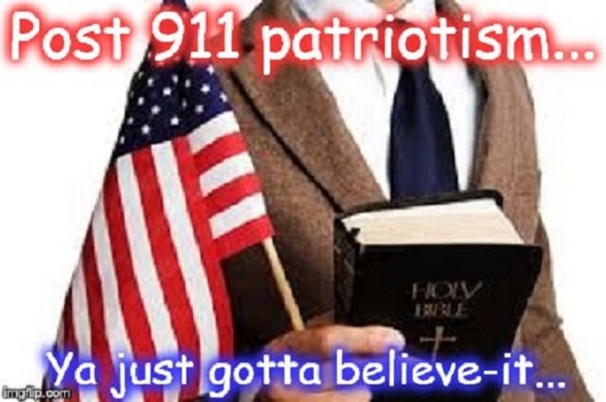 Bible and belief ~ Post 911 patriotism ~