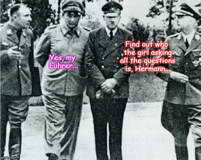 Hitler Goerring Fuhrer questions girl