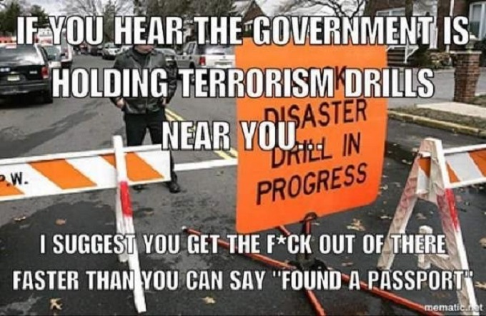 Government terrorism drills