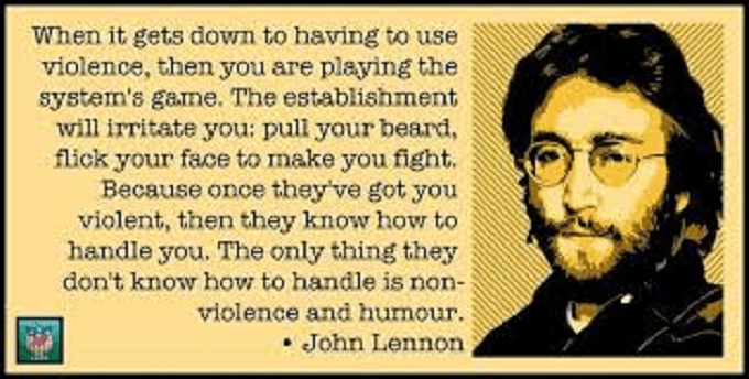 John Lewnnon non VIOLENCE