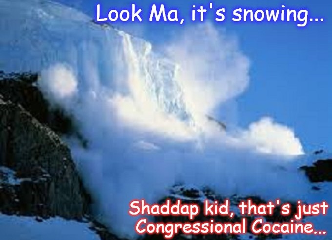 Congressional Cocaine Avalanche ~ Look Ma, it's snowing