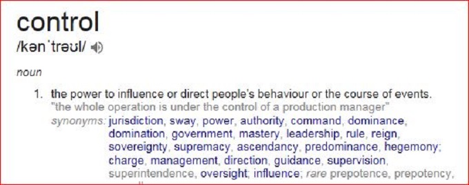 Control Meaning screenshot