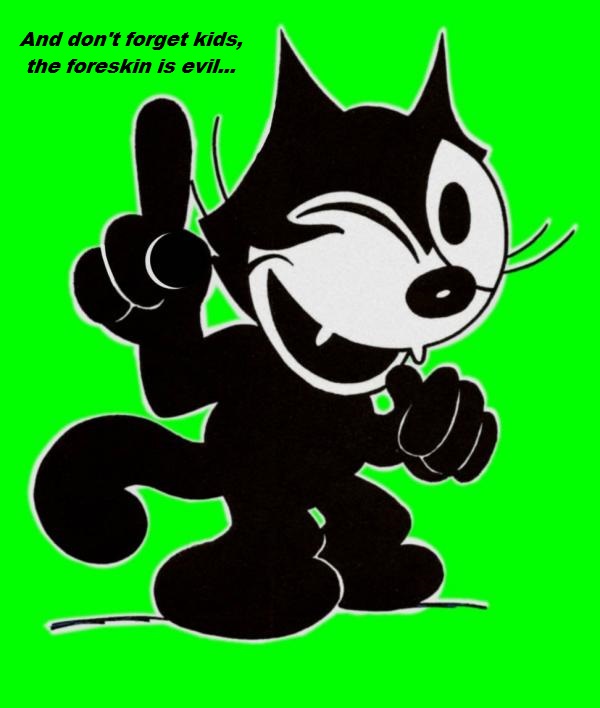 Felix the Cat CAT foreskin