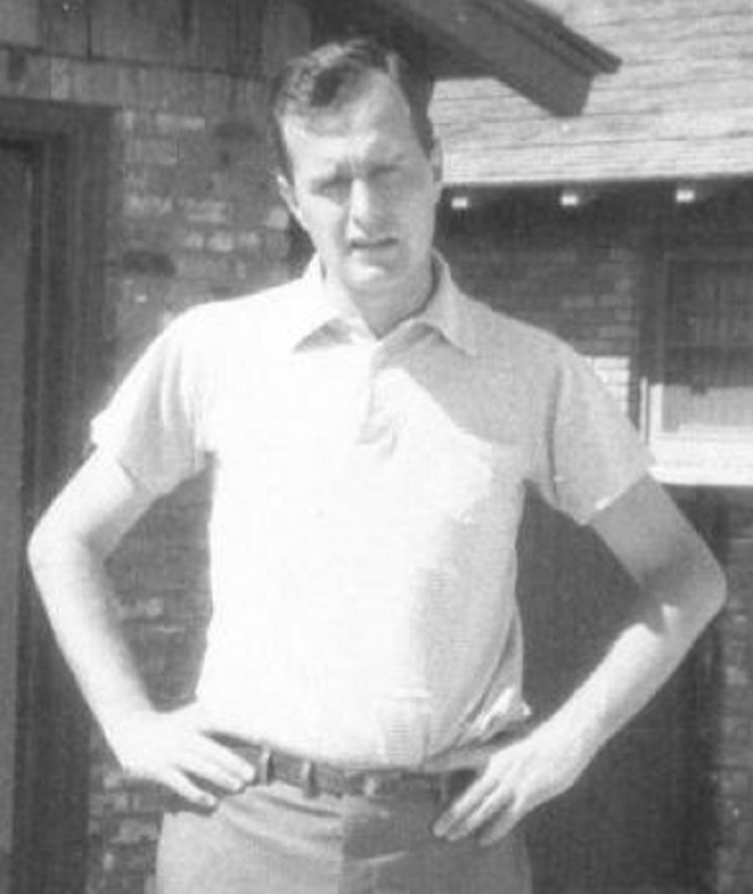 GHW Bush ~ Early ~ 1950's ~ Narrow skinny shot