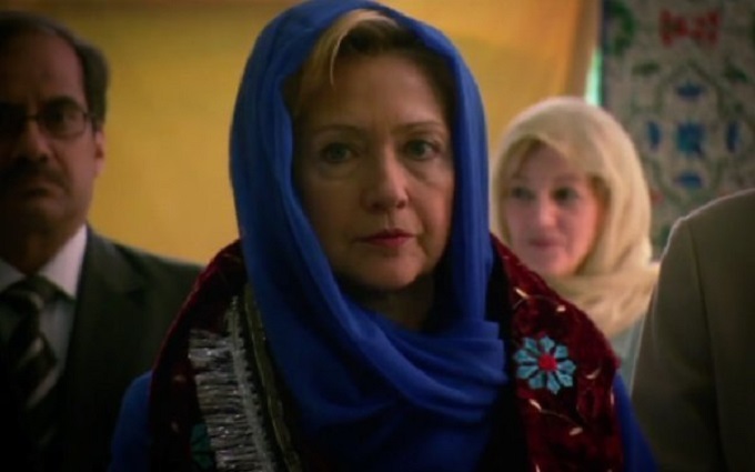 Hillary with shawl