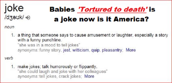Joke screenshot Babies Tortured