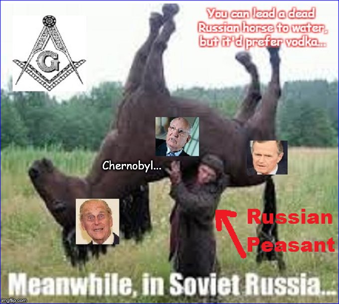 Russian peasant Chernobyl Horse