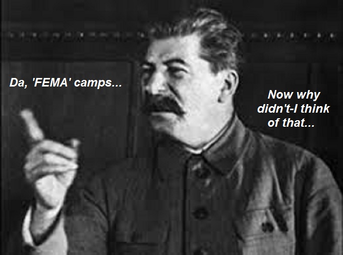 Stalin finger FEMA CAMPS