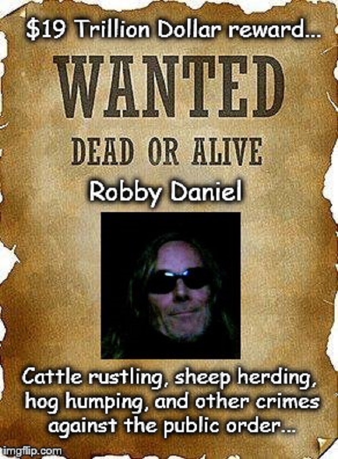 Wanted Dead or Alive ~ Robby Daniel 680