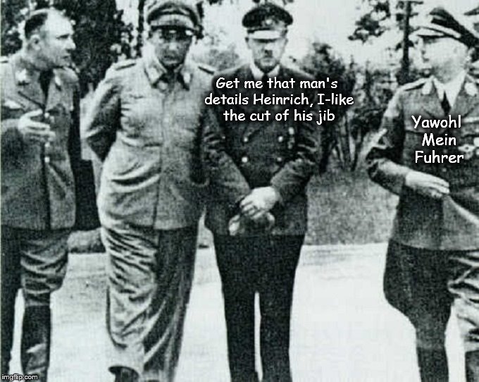 Adolf Hitler Details cut of his jib