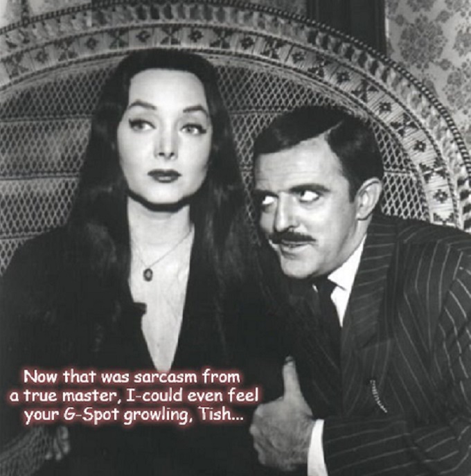 Gomez Morticia G-Spot growling