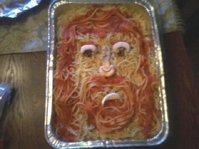 Jesus in spaghetti