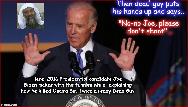 Joe Biden ~ How he killed dead-guy ~