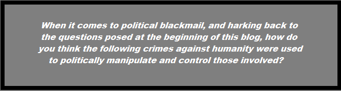 Political blackmail How do you think