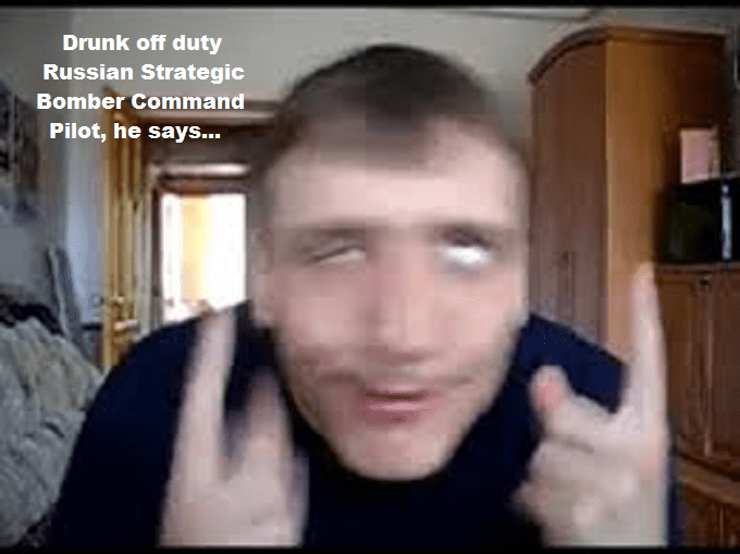 Russian drunk idiot pilot