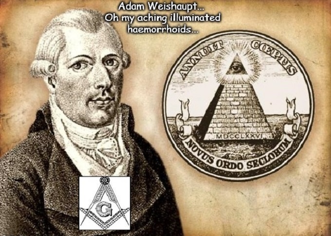 Adam Weishaupt Illuminati haemorrhoids