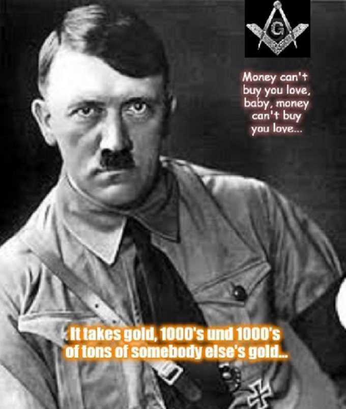 Adolf Hitler Masons Gold 666