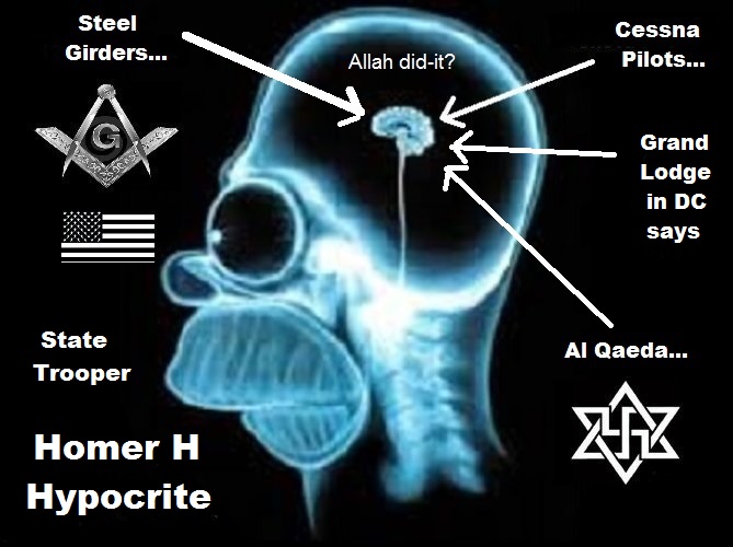 Homer HYPOCRITE Grand LODGE DC Allah did it Cessna