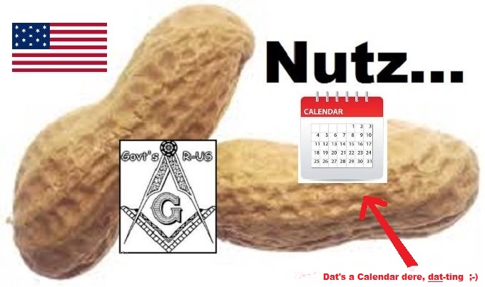 Nuts Nutz American Flag Calendar DAT TING