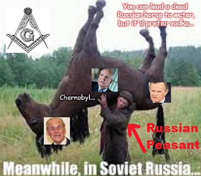 Russian peasant Chernobyl Horse