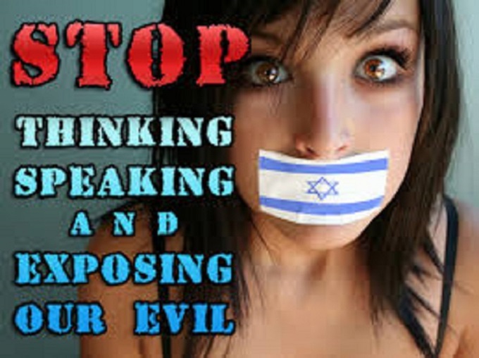 Stop thinking and exposing Zionist evil