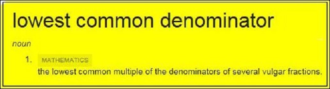 The Lowest Common Denominator HIGHLIGHT YELLOW