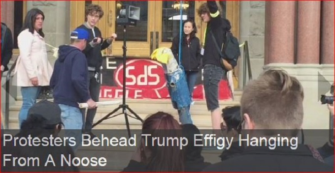 Trump beheading screenshot