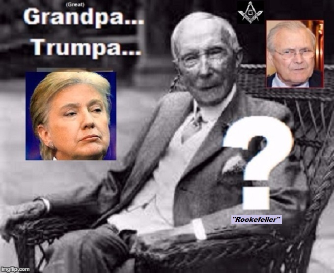 TRump Clinton Rockefeller Rumsfeld ROCKEFELLER