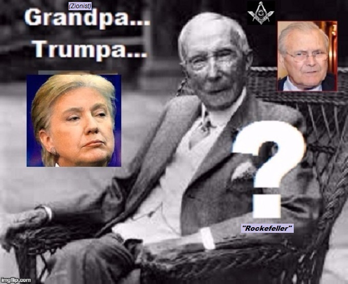 TRump Clinton Rockefeller Rumsfeld ROCKEFELLER
