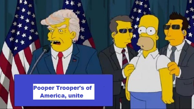 Trump election Homer Pooper Trooper's