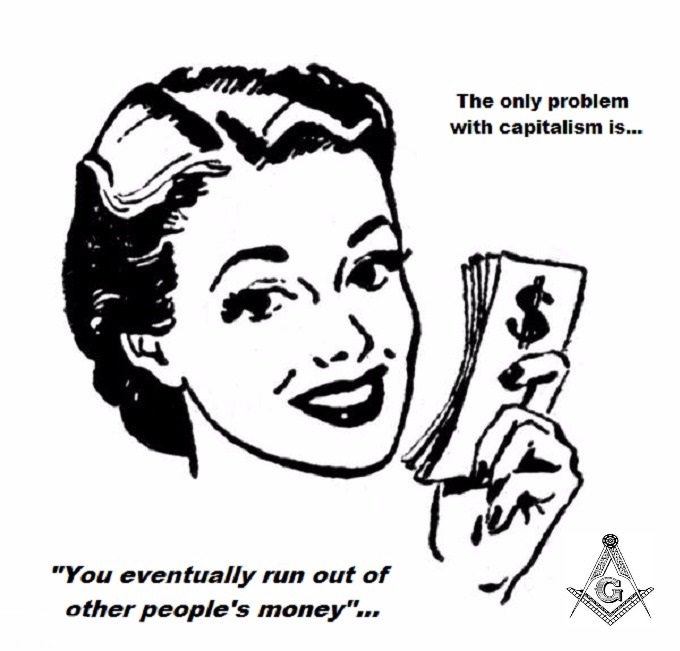 Woman capitalism other people's money Mason