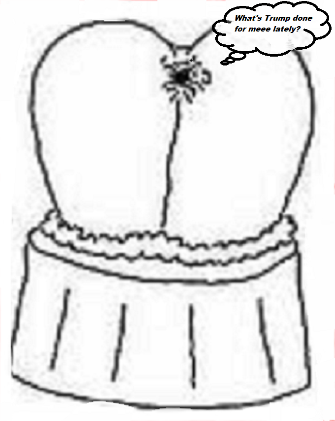 Ass on pedastool Trump