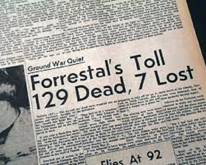Forrestal 129 dead 6 lost