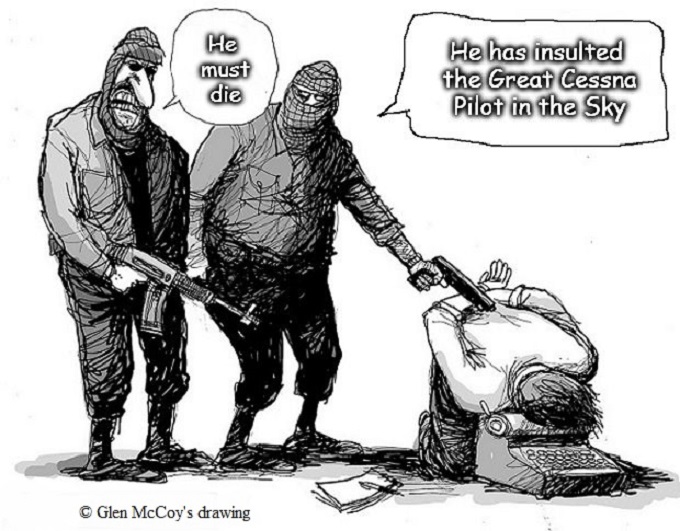 Muslim Terrorist Great Cessna Pilot in the Sky