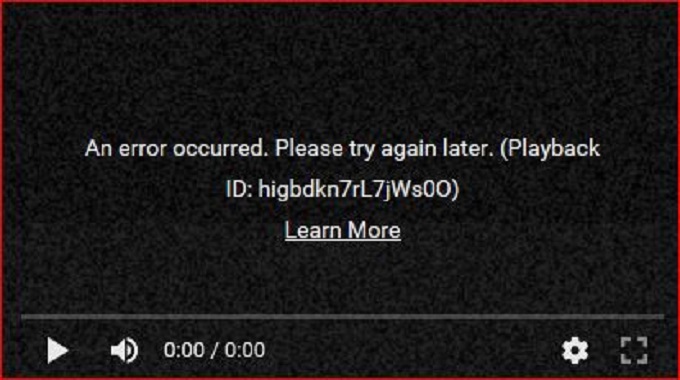 Operation Error Screenshot