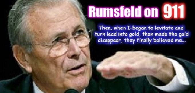Rumsfeld lead gold god 911