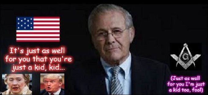 Rumsfeld Trump Clinton Mason