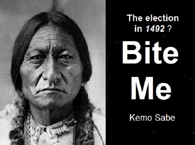 Sitting Bull American Indian Bite Me