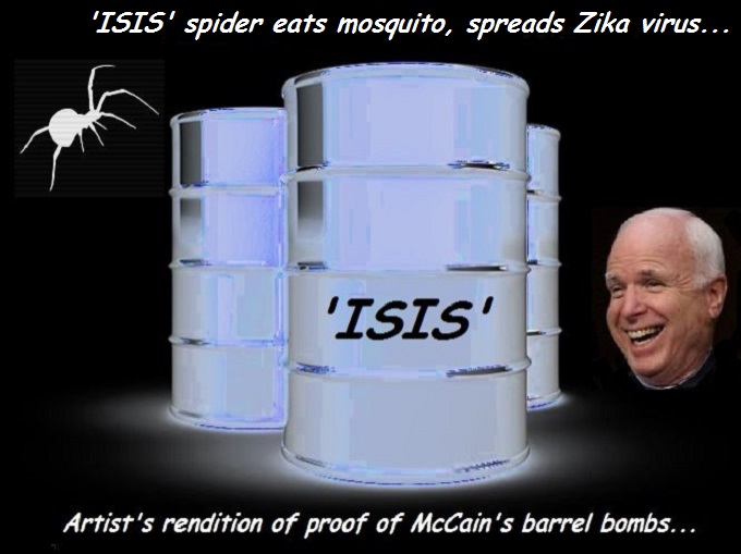 BARREL BOMBS ISIS McCain