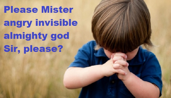 child-praying please MIster GOD SIR